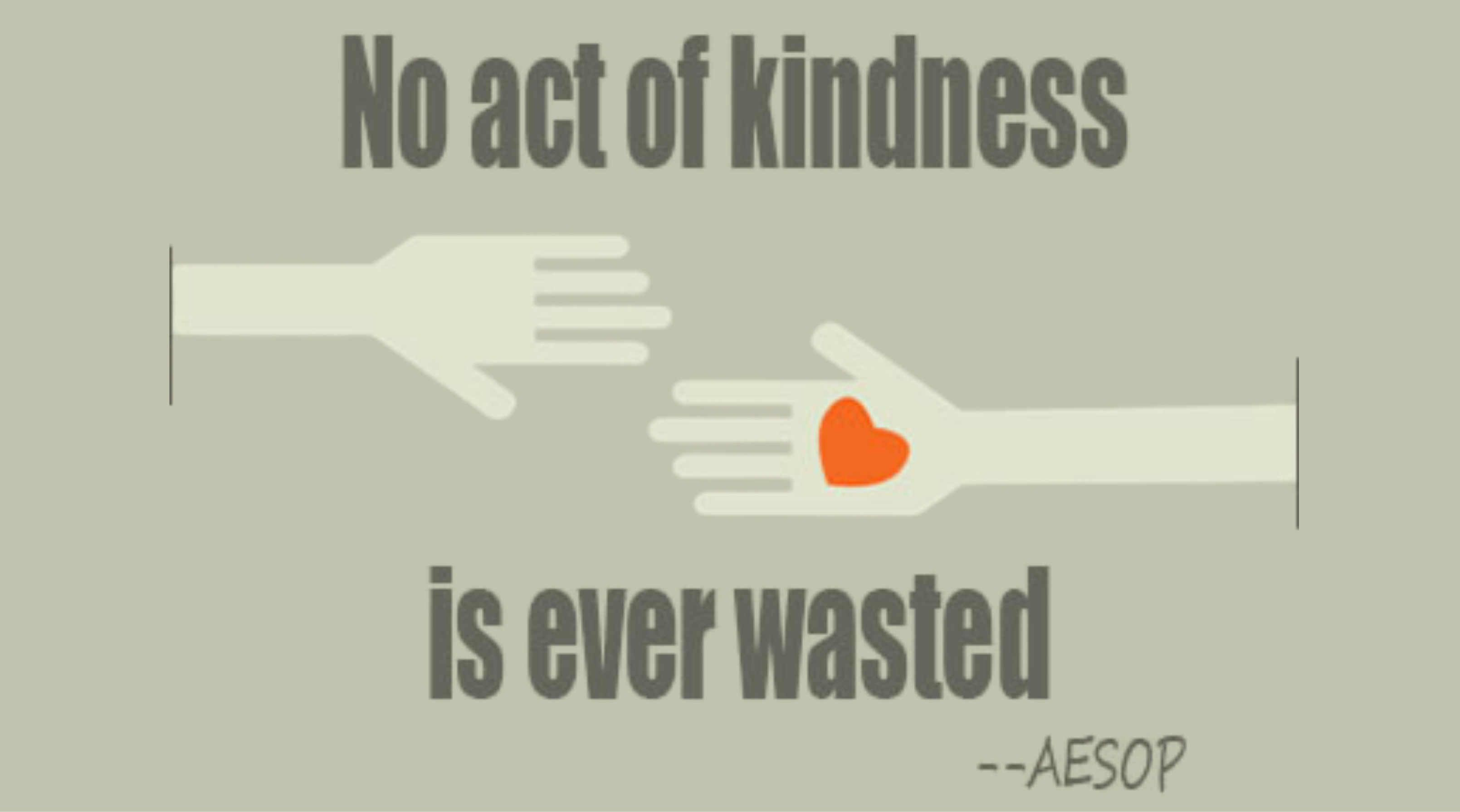 To Human Kindness
