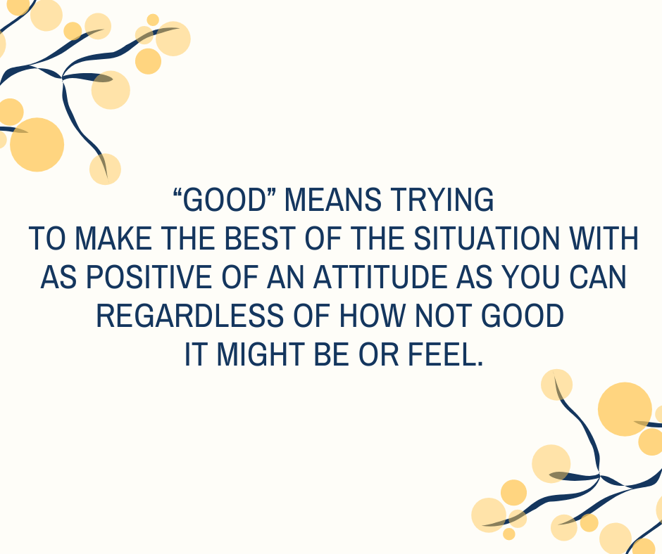 IN THE ROOM: What does a good day look like?