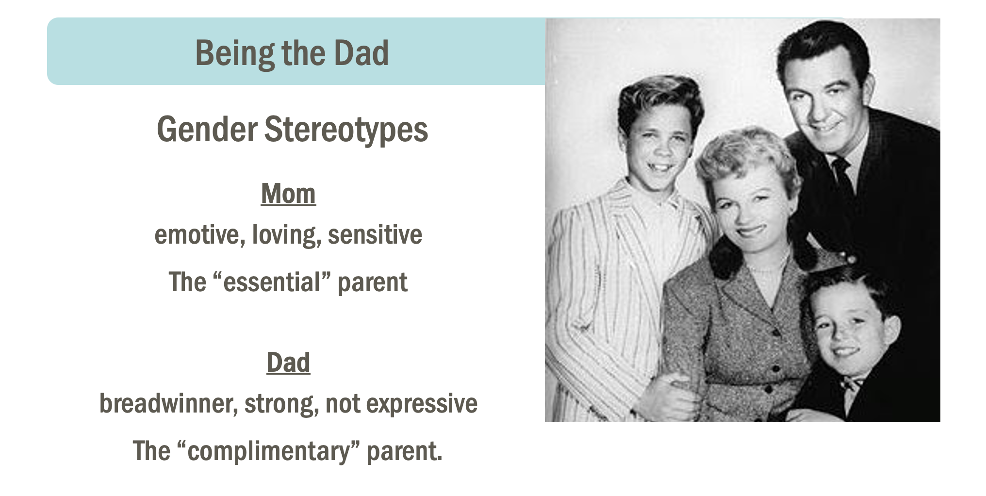 IN THE ROOM: Being the Dad